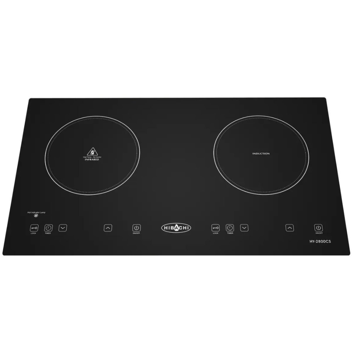 Hibachi 氣霸 HY-2800CS 71厘米 2800W 嵌入/座檯式雙頭二合一煮食爐 (電陶爐+電磁爐)