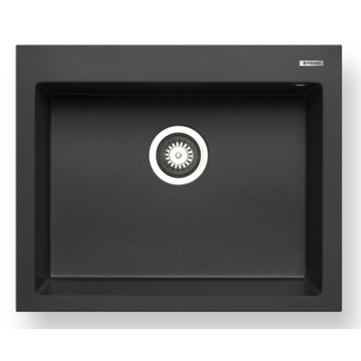 Pyramis 百利美 070045011 Istros 花崗岩廚房昇盤 (61x50) 1B (炭黑色)