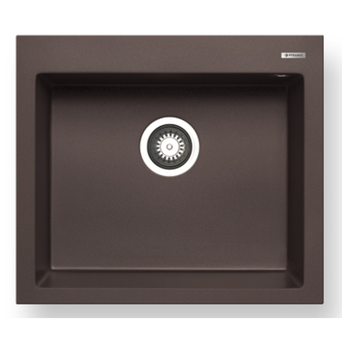 Pyramis 百利美 070044711 Istros 花崗岩廚房昇盤 (57x50) 1B (朱古力色)