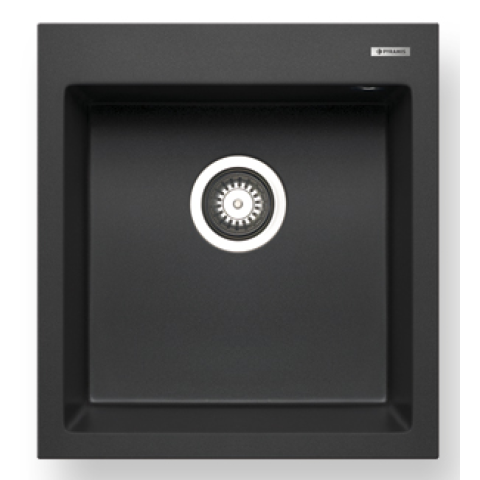 Pyramis 百利美 070043811 Istros 花崗岩廚房昇盤 (46x50) 1B (炭黑色)