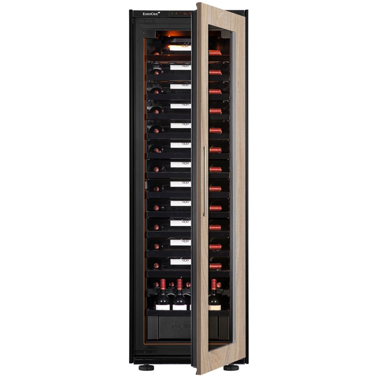 EuroCave V-INSP-L 89瓶 嵌入式單溫區紅酒櫃 (12滑架及1抽屜)(技術玻璃門)