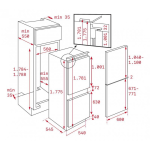 Teka 德格 CI3350NF 275公升 嵌入下層冰格雙門雪櫃