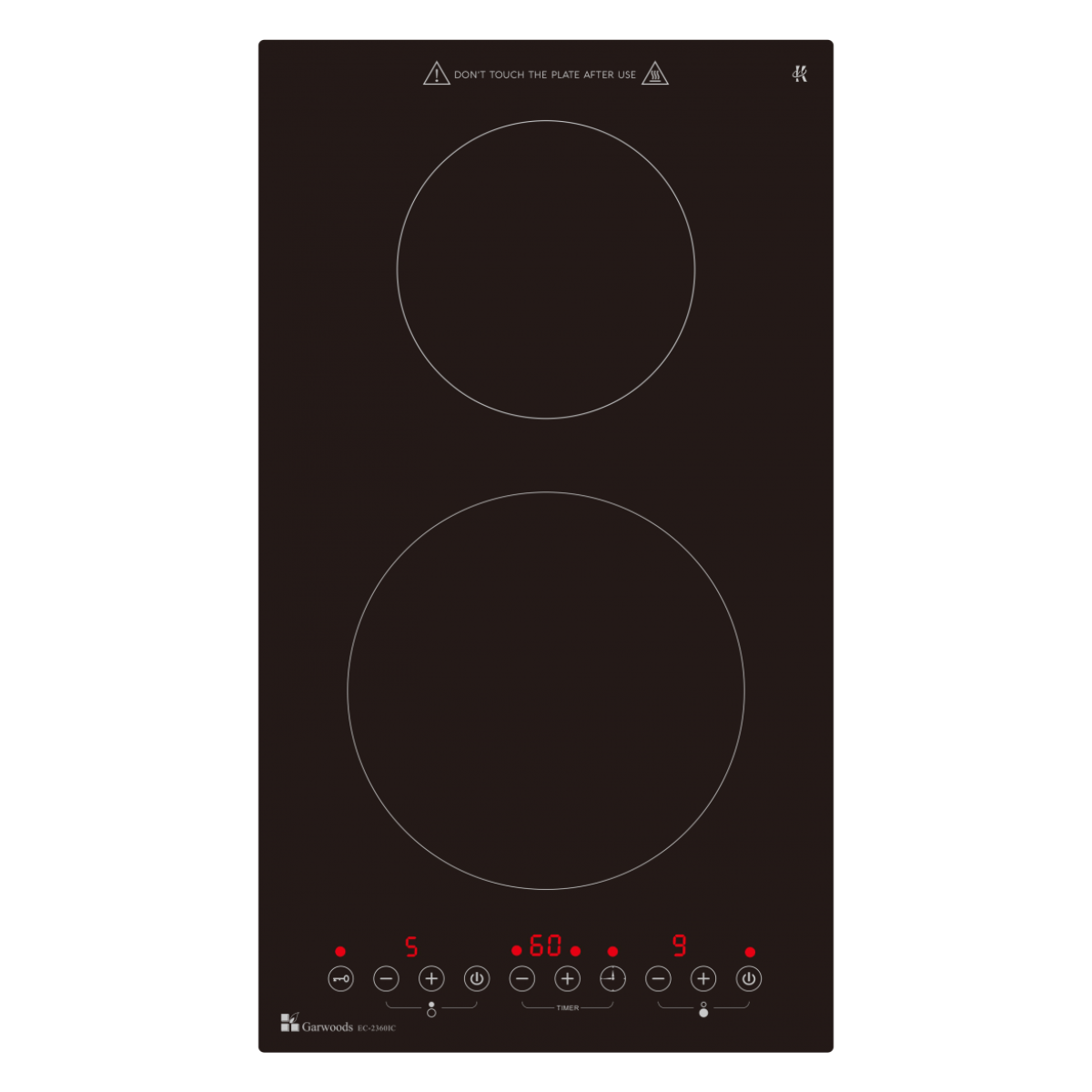 Garwoods 英國樂思 EC-2360IC 29厘米 2800W 嵌入式雙頭電磁爐