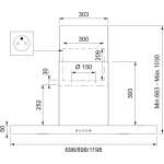 Roblin STELLA1200 120厘米 煙囪式抽油煙機 (3段風速控制 + 可內循環抽風模式 + 整流板設計)