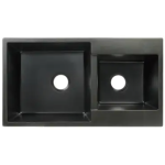 Goboss TS-2A8648-BK 86厘米 花崗石雙鋅盤 (檯面款) (黑色)