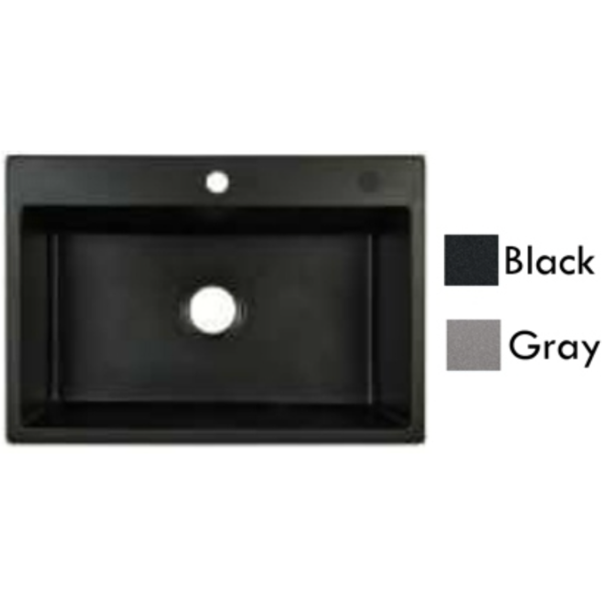 Goboss TS-1A6047-GY 60厘米 花崗石單鋅盤 (檯面款) (淺灰色)