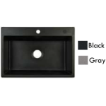 Goboss TS-1A6047-GY 60厘米 花崗石單鋅盤 (檯面款) (淺灰色)