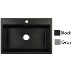 Goboss TS-1A6847-GY 68厘米 花崗石單鋅盤 (檯面款) (淺灰色)