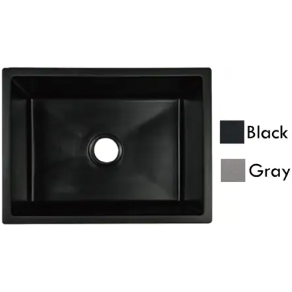 Goboss TS-1U4439-GY 45厘米 花崗石單鋅盤 (檯下款) (淺灰色)