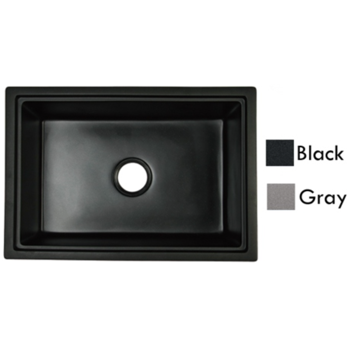 Goboss TS-1U6545-GY 65厘米 花崗石單鋅盤 (檯下款) (淺灰色)