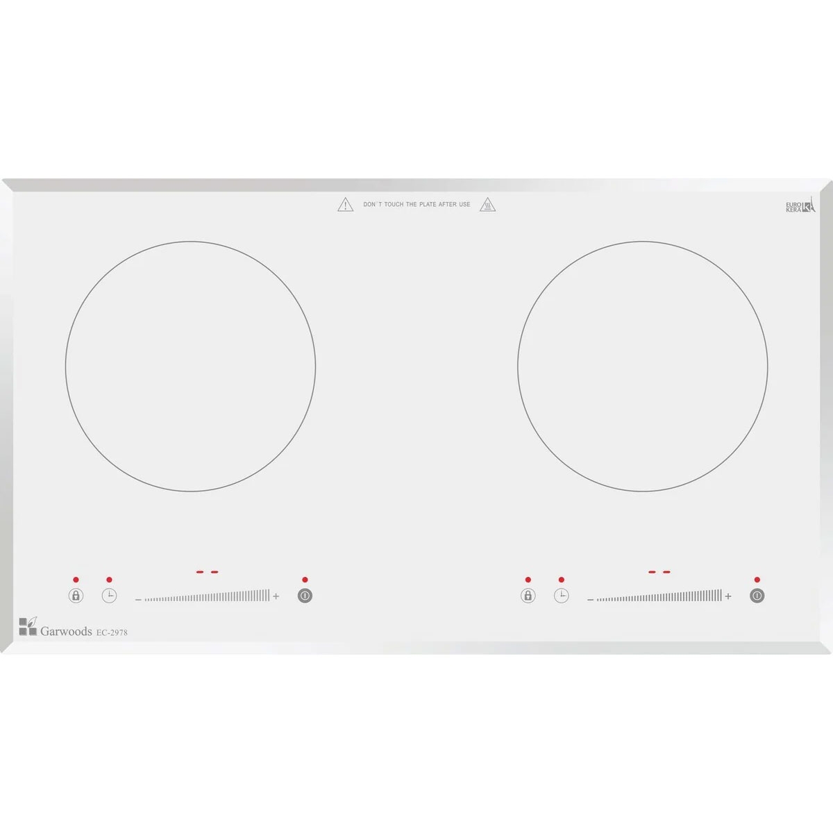 Garwoods 英國樂思 EC-2978-CG 70厘米 嵌入式雙頭平面電磁爐 (晶白面板-煤炭灰)