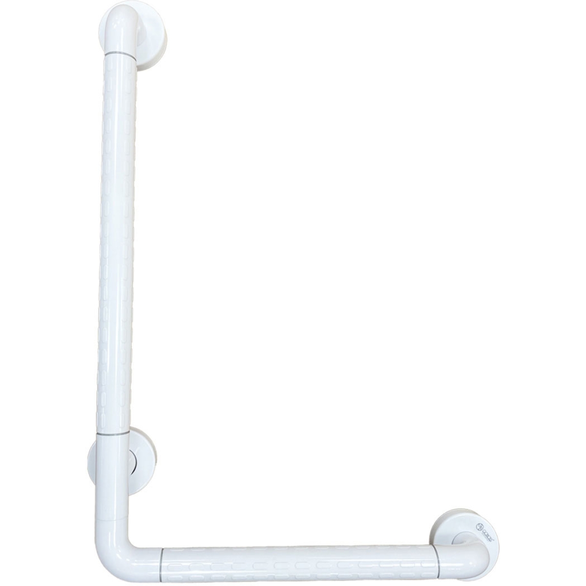 Goboss E125 L型 白色包膠 鋼管防滑扶手 (可左右)