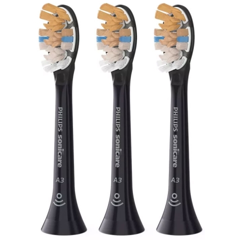 Philips 飛利浦 HX9093/96 A3 Premium All-in-One 標準型聲波牙刷刷頭套裝 (3支裝) (黑色)