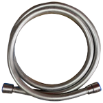 Goboss W033-150 自轉 360° 軟膠花灑管 1.5m (拉絲鋼色)