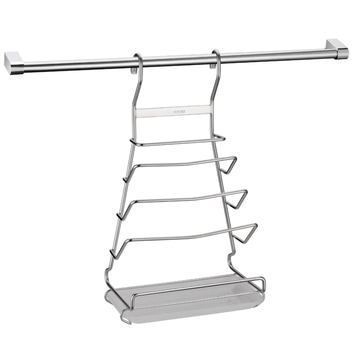 Goboss D1003 230x130x390mm 帶盤鍋蓋掛架 (不銹鋼)