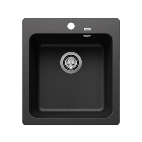 Blanco 525222 NAYA 45 花崗岩石盆 檯面/檯底 單星盆 (瀝青色 Anthracite) (465 x 510mm)
