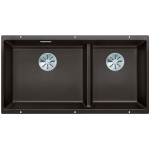 Blanco 523593 Subline 480/320-U 雙盆昇盤 (咖啡色 Coffee)