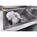 Blanco 525936 Metra 9 花崗岩廚房檯上雙星鋅盆 (黑色 Black)