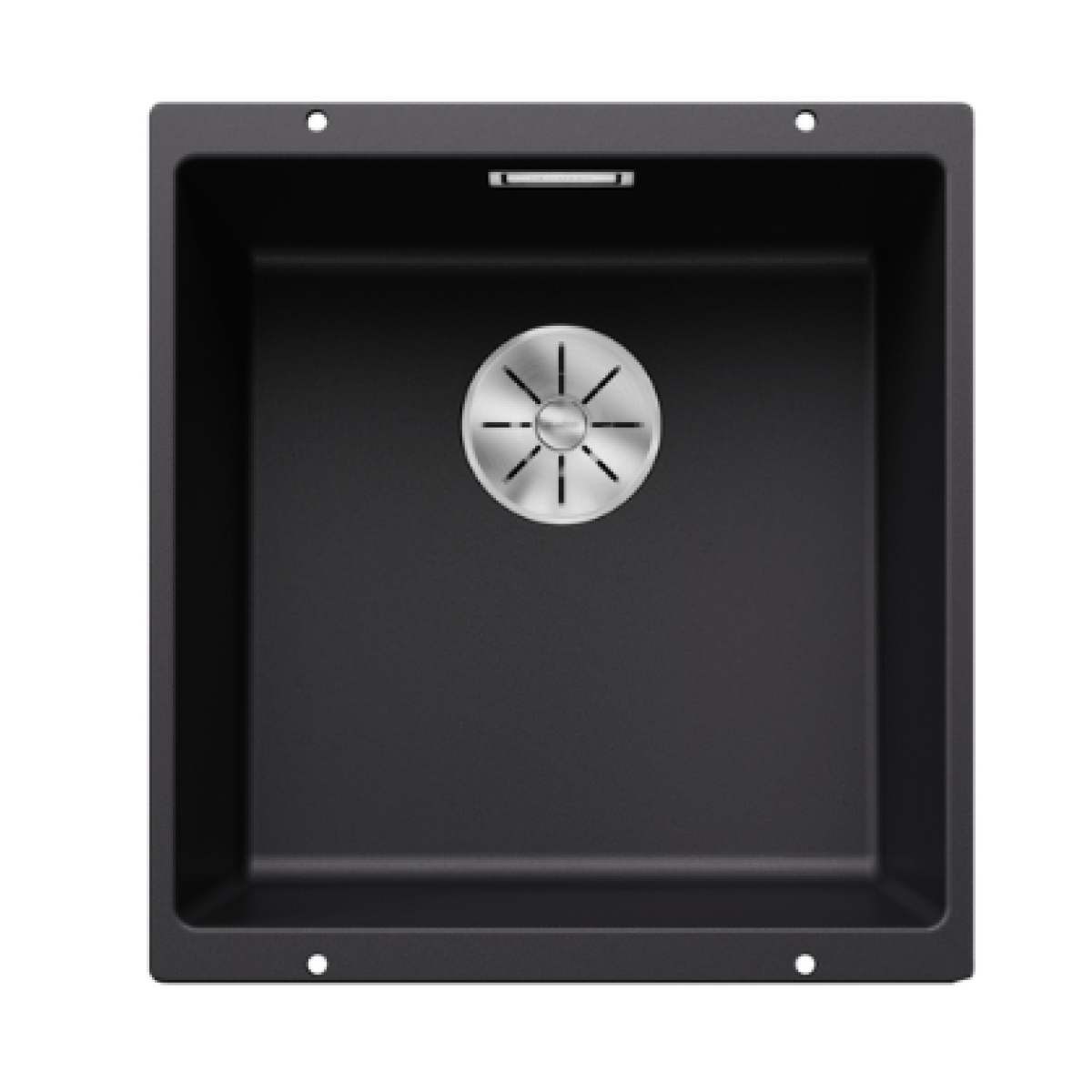 Blanco 525990 Subline 400-U 花崗岩石盆檯底單星盆 (黑色 Black)