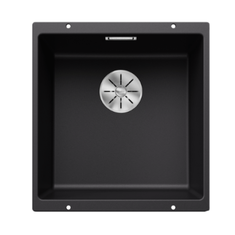 Blanco 525990 Subline 400-U 花崗岩石盆檯底單星盆 (黑色 Black)