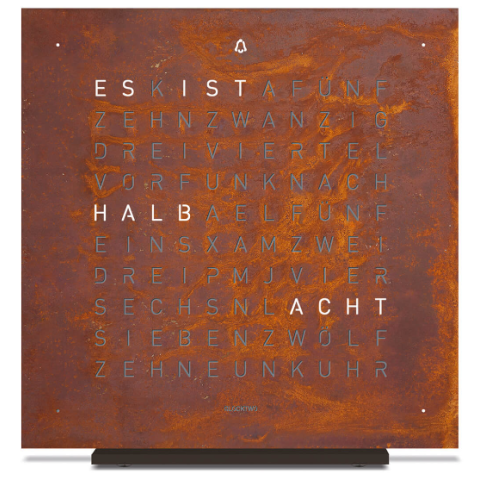 Qlocktwo TB2ENRT Touch complete clock 鬧鐘 (鐵銹色)