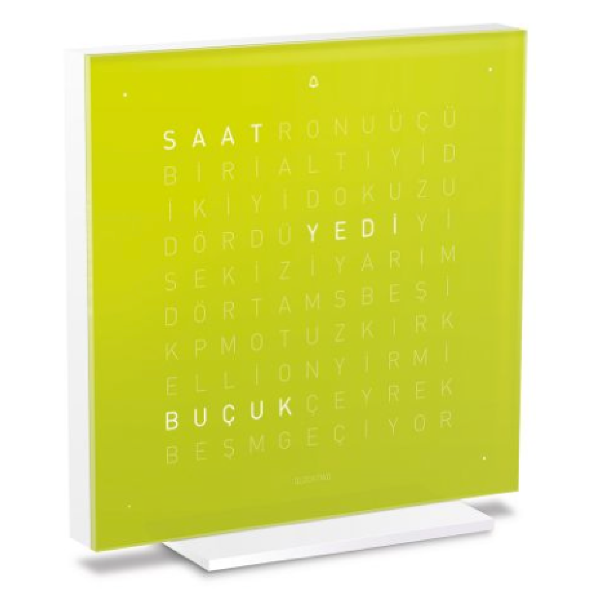 Qlocktwo TSCTLJ Touch complete clock 鬧鐘 (青檸汁色) (土耳其文) Qlocktwo TSCTLJ Touch complete clock 鬧鐘 (青檸汁色) (土耳其文)