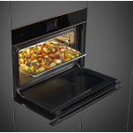 Smeg SF4604WVCPNR 45厘米 41公升 Dolce Stil Novo 嵌入式蒸焗爐 (銅飾邊)