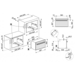 Smeg SF4604WVCPNR 45厘米 41公升 Dolce Stil Novo 嵌入式蒸焗爐 (銅飾邊)