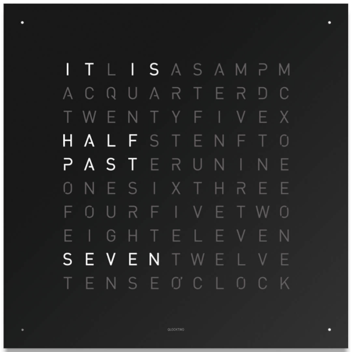 Qlocktwo QT4ENBLPC Classic complete clock 掛鐘 (黑胡椒色)