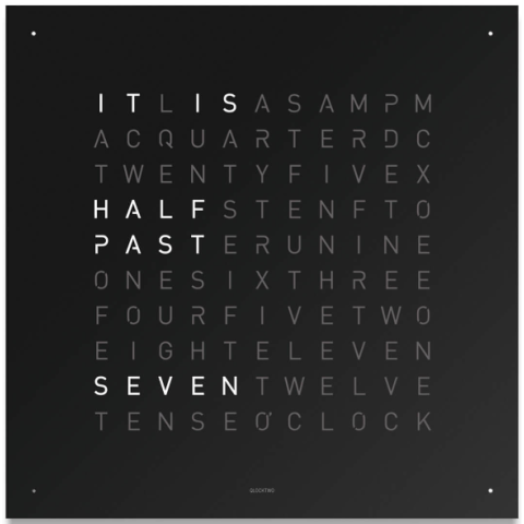 Qlocktwo QT4ENBLPC Classic complete clock 掛鐘 (黑胡椒色)