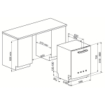 Smeg DIFABBL 60厘米 13套標準餐具 50's Style 嵌入式洗碗碟機 (黑色)