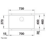 Blanco 525167 Etagon 700-U 廚房昇盤 (瀝青色 Anthracite)