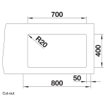 Blanco 525167 Etagon 700-U 廚房昇盤 (瀝青色 Anthracite)