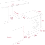 Teka 德格 LSI51481 8.0/5.0公斤 1400轉 嵌入式洗衣乾衣機