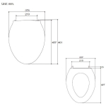 Kohler K-22756K-0 PARLIAMENT 緩降薄廁板