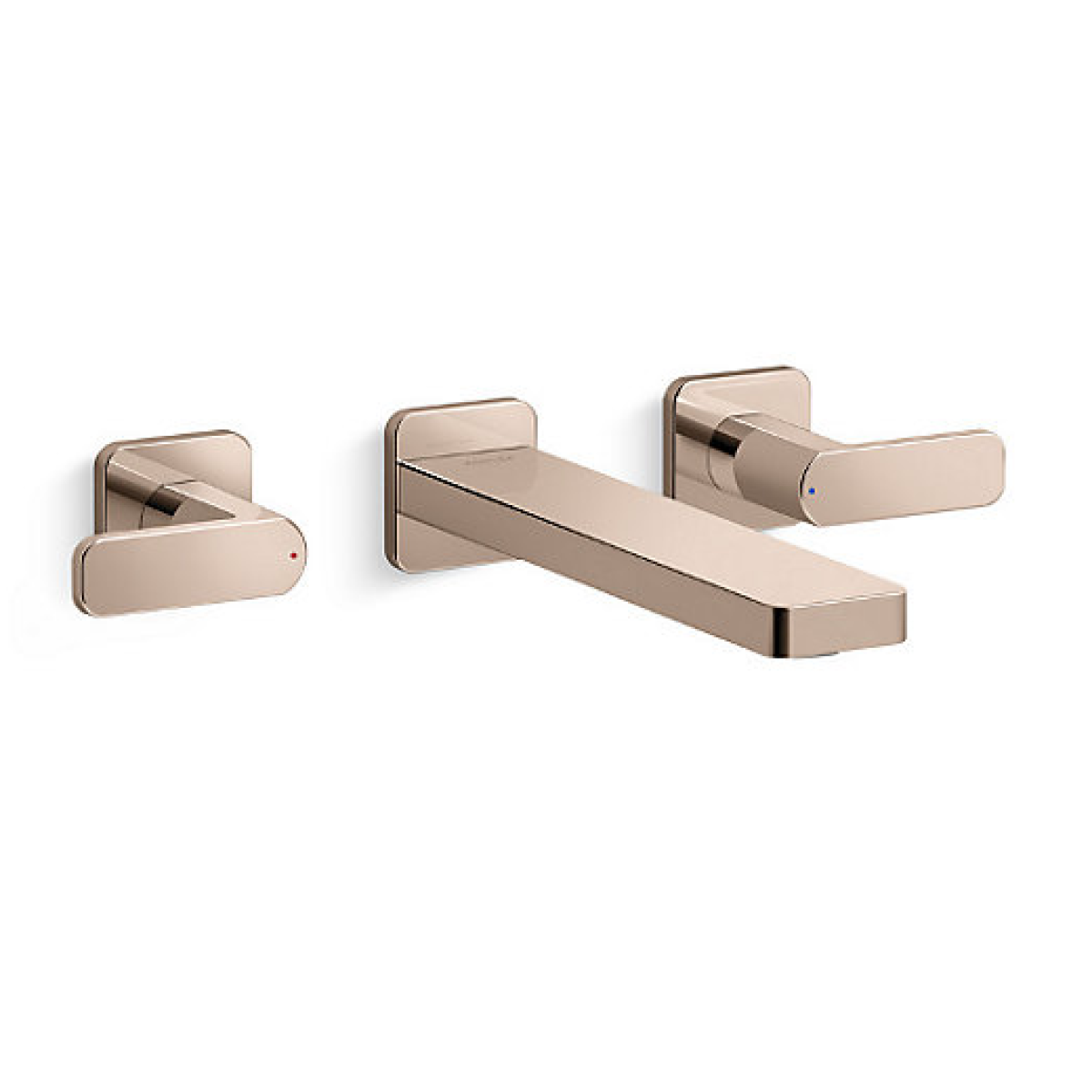 Kohler K-22570T-B4-RGD PARALLEL 雙把手掛牆式面盆龍頭面板 (玫瑰金)