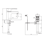 Kohler K-16027T-B4-BN July 面盆龍頭 (羅曼銀)