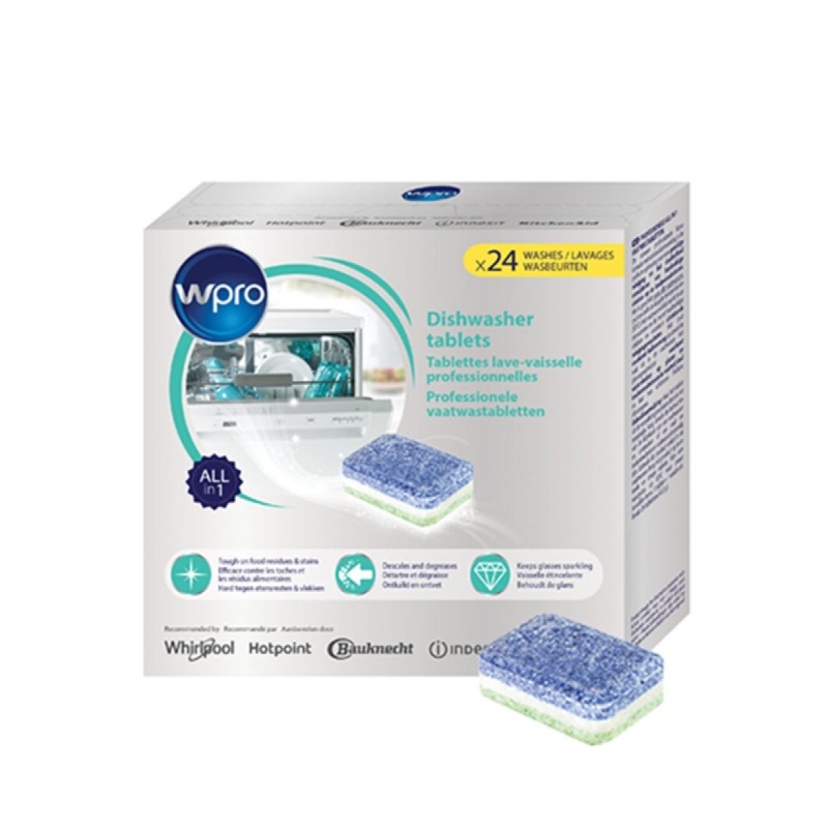 WPRO PS109 TAB100多合一碗碟潔亮快乾片