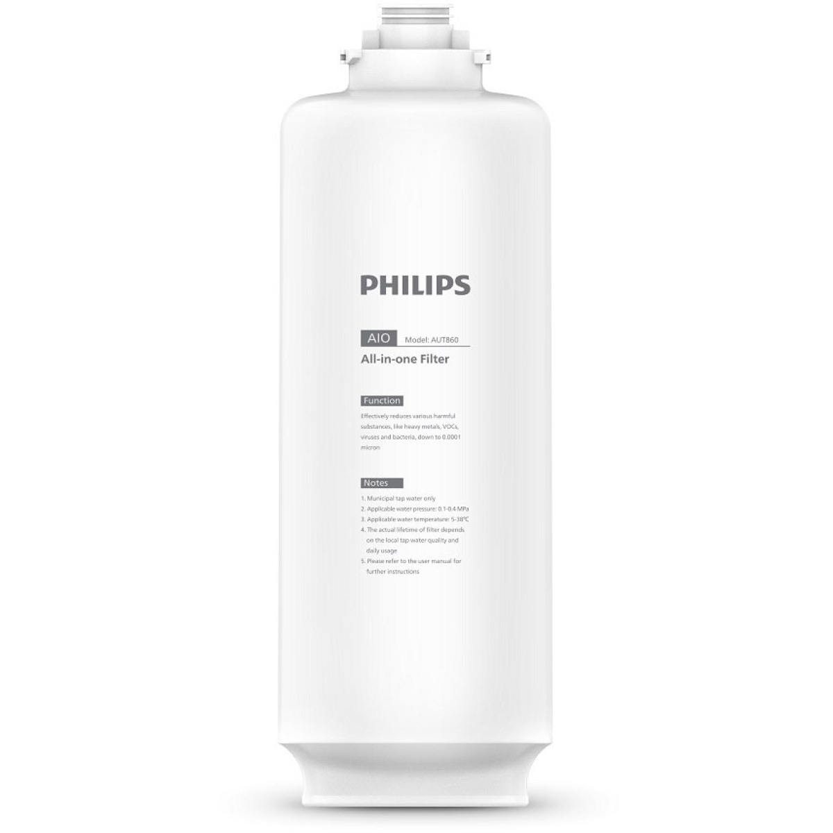 Philips 飛利浦 AUT860/90 AIO長效濾芯 - RO逆向滲透 (AUT6036/90 RO櫥下式加熱淨水器適用)