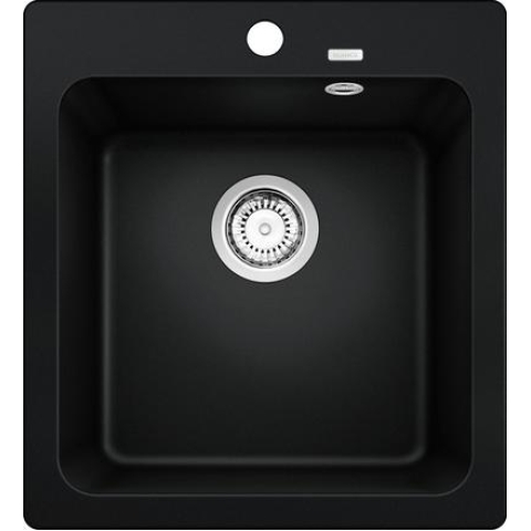 Blanco 526572 NAYA 45 花崗岩石盆 檯面/檯底 單星盆 (黑色 Black) (465 x 510mm)
