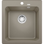 Blanco 526576 NAYA 45 花崗岩石盆 檯面/檯底 單星盆 (巧克力色 Tartufo) (465 x 510mm)