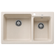 Blanco 527130 NAYA 8 雙盆昇盤 (米雅白色 Soft White)