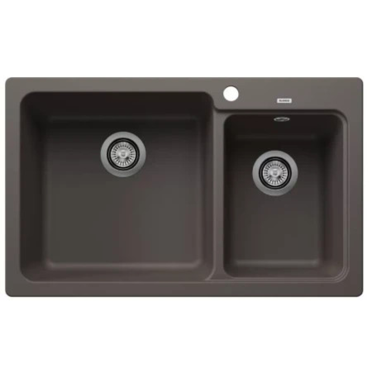 Blanco 527313 NAYA 8 雙盆昇盤 (火岩灰色 Volcano Grey)