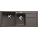 Blanco 527314 NAYA 8S 廚房左雙盆昇盤 (火岩灰色 Volcano Grey)