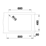 Blanco 527140 Pleon 8 單盆昇盤 (米雅白色 Soft White)