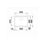 Blanco 527258 Etagon 500-U 花崗岩複合昇盤 (火岩灰色 Volcano Grey)