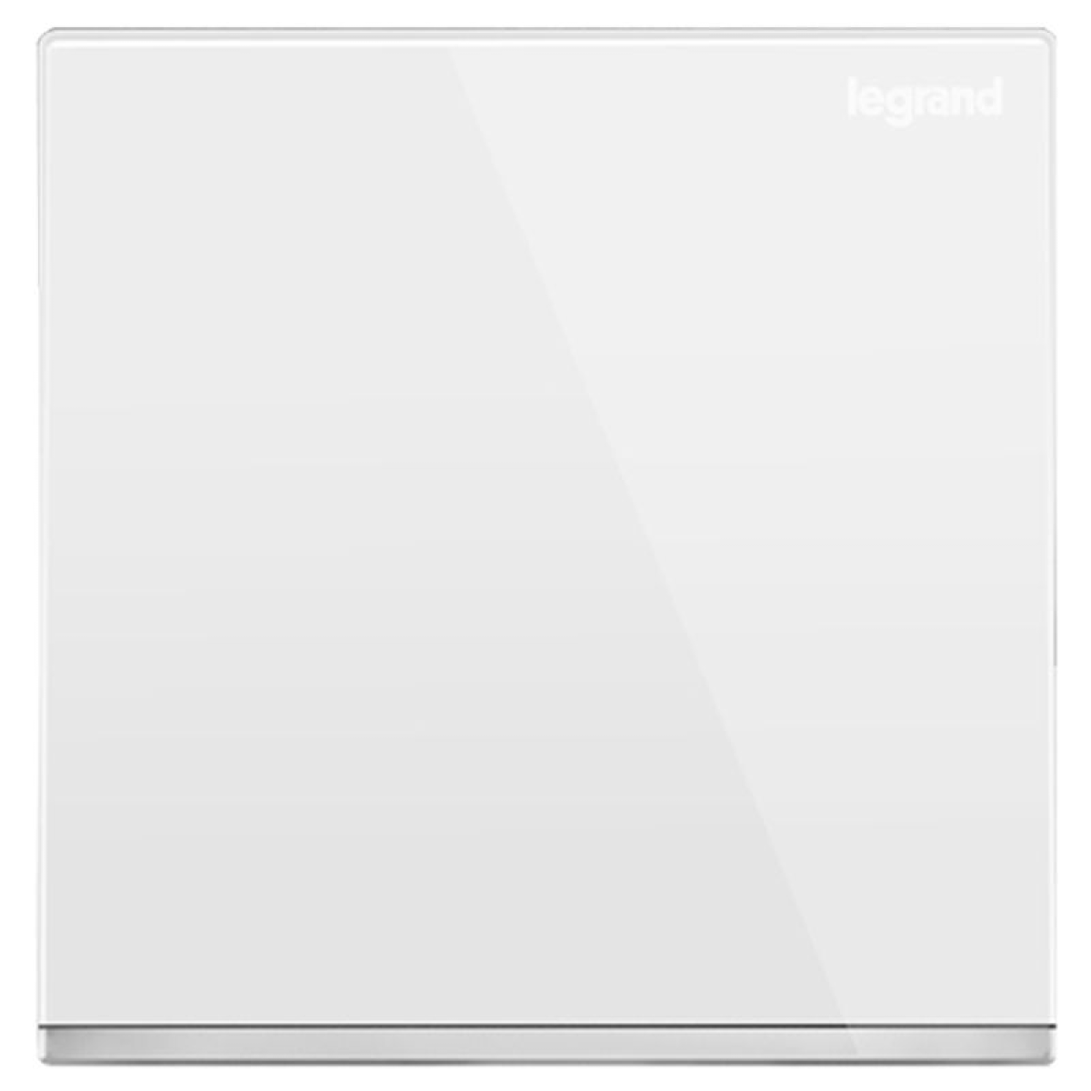 Legrand Galion K8/31/2/3BN 16AX 一位雙控開關 帶LED燈 (白色+鑲銀邊)