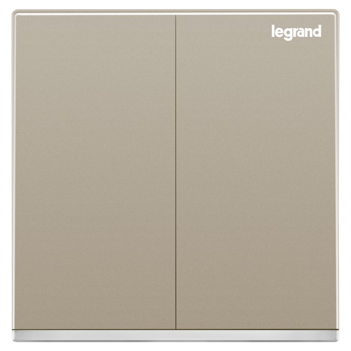 Legrand Galion K8/32/1/2CN-C2 16AX 2位單控開關 帶LED燈 (香檳金+鑲銀邊)