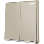 Legrand Galion K8/32/1/2CN-C2 16AX 2位單控開關 帶LED燈 (香檳金+鑲銀邊)