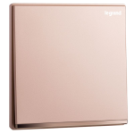 Legrand Galion K8/31/1/2BN-C4 16AX 一位單控開關 帶LED燈 (櫻花粉紅+鑲電鍍邊)